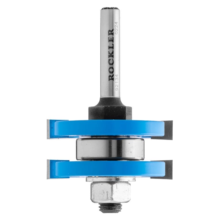 Rockler Tongue and Groove Router Bit - 1/4" H x 1/4" Shank x 3/8'' Depth of Cut - full pic 