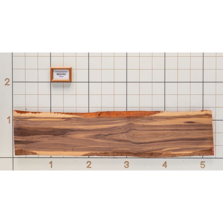 Patagonian Rosewood Live Edge Slab, 14''W x 62''L x 1-1/8'' Thick - main pic