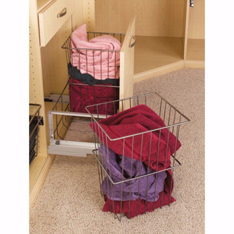 Pullout Hamper w/Wire Basket, Rev-a-Shelf CH Series - full pic 