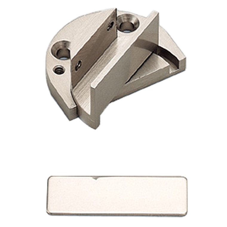 Pivot Type Inset Glass Door Hinge, GP-40 - Satin Nickel - main pic