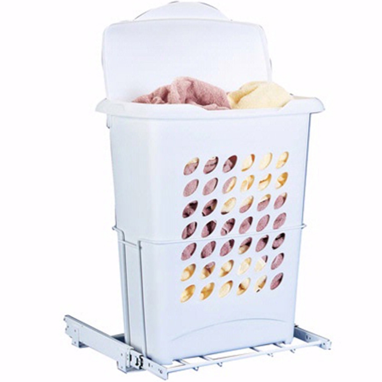 Pullout Hamper w/Tall Polymer Basket, Rev-a-Shelf HPRV Series - full pic 