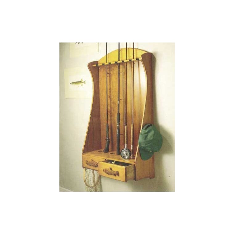 Fishing Rod Rack Downloadable Plan - full pic 