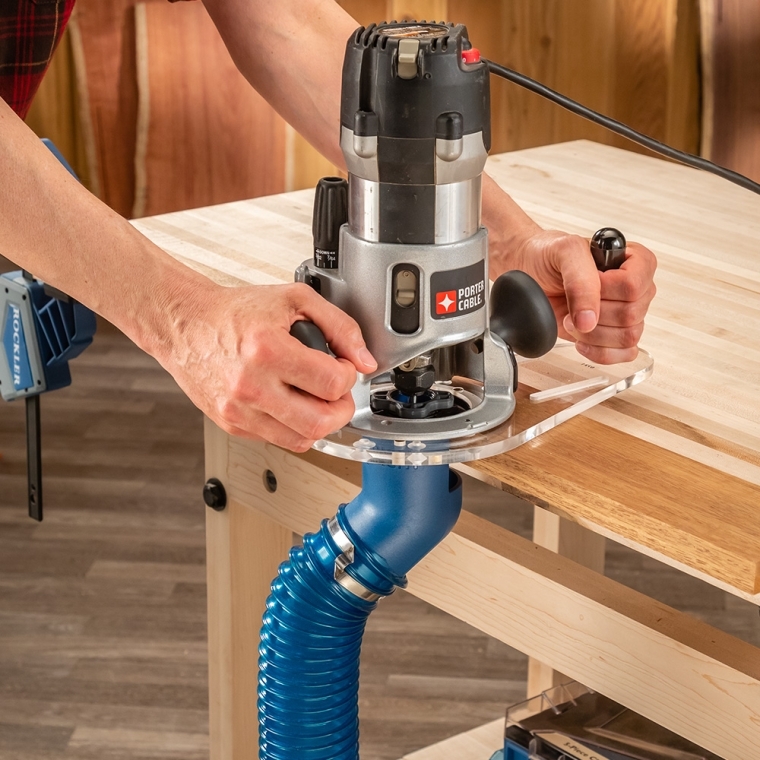 Rockler Universal Router Sub-Base with Edge-Routing Dust Port - full pic 