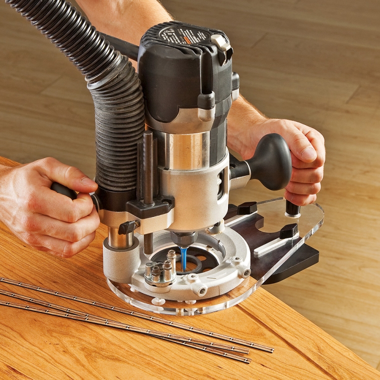 Rockler Universal Router Sub-Base with Edge-Routing Dust Port - full pic 
