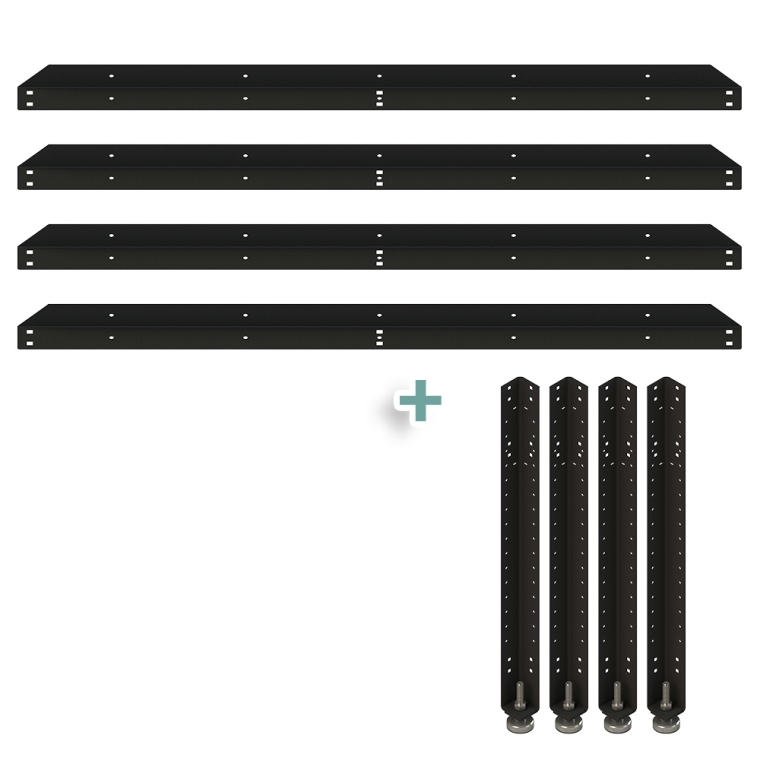 Rockler Rock-Steady Mid-Height Assembly Table Kit, 48''W x 48''W x 28''H - full pic 