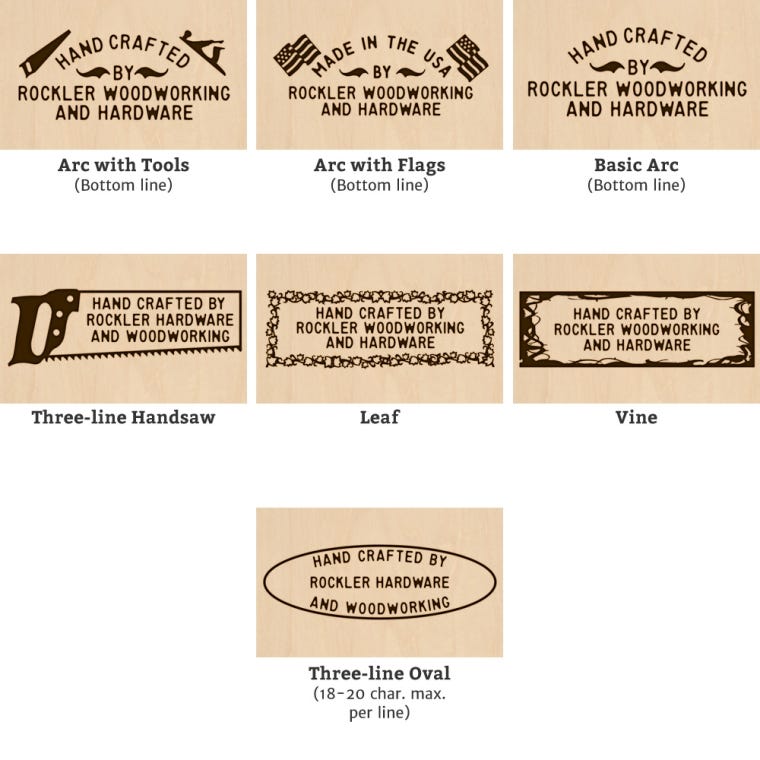 Custom Branding Iron Standard Plus - 24 Styles Available - full pic 