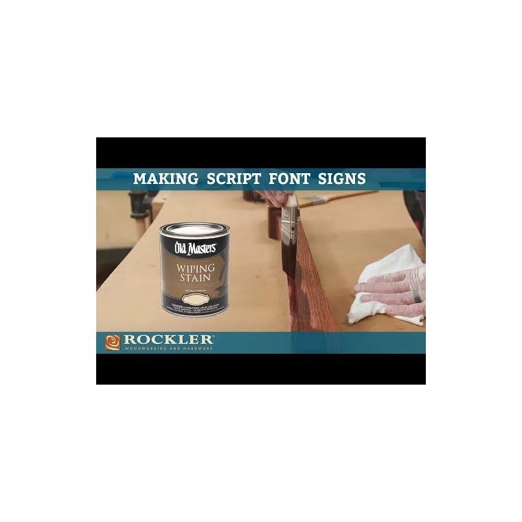 Old Masters Wiping Stain- Quart - main pic