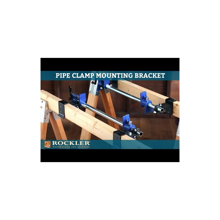 Rockler Pipe Clamp Mounting Brackets, Pair - main pic
