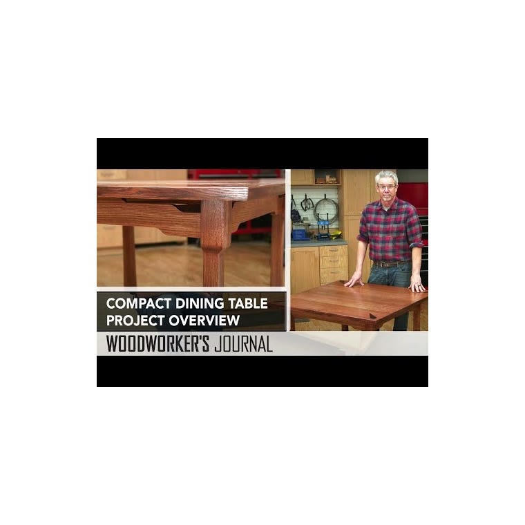 Rockler Compact Dining Table Plan with Cardboard Templates - main pic