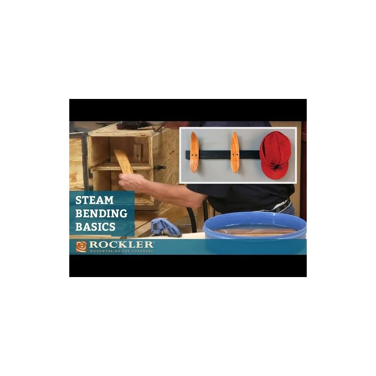 Rockler Steam Bending Kit w/FREE Steam Box Plan, Hinges and Latch - main pic