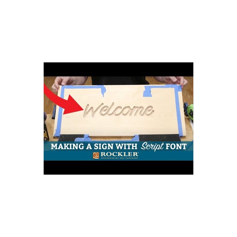 Rockler Interlock Signmaker's Templates, Script Font - main pic