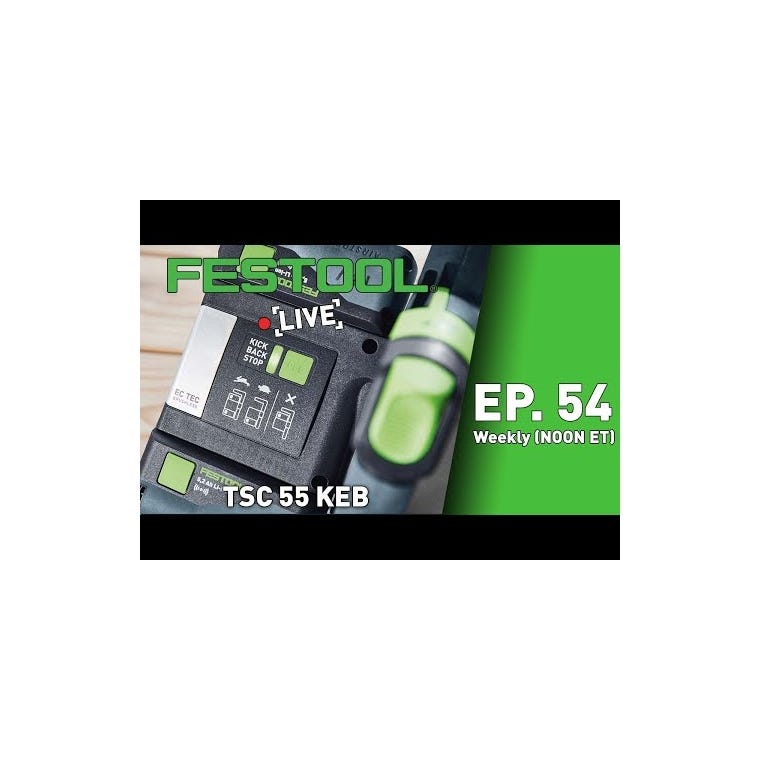 Festool TSC 55 K Cordless Track Saw (576717) with Kickback Stop, No Battery - main pic