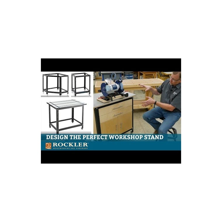 Rockler Rock-Steady Shop Stand Kit for Small T-Track Table, 20''W x 16''D x 32''H - main pic