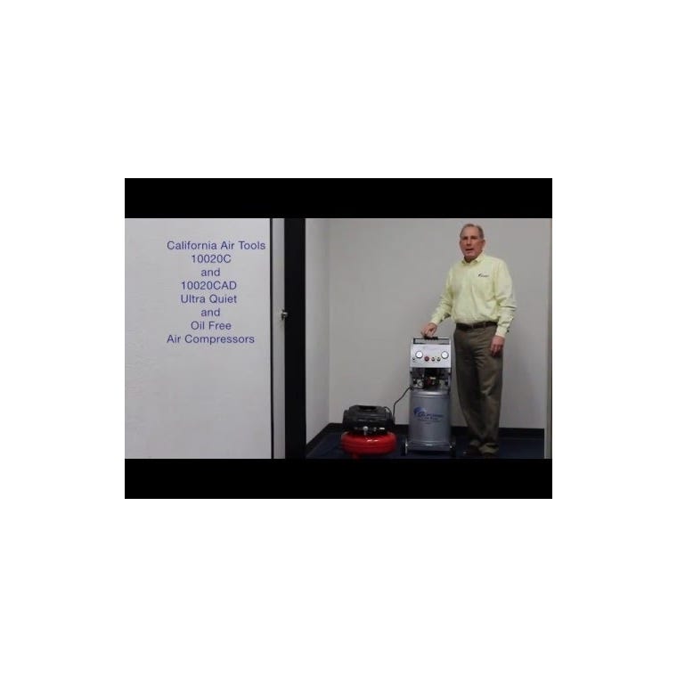 California Air Tools Ultra Quiet Air Compressor 10020C, 2HP, 10-Gallon Steel Tank - main pic