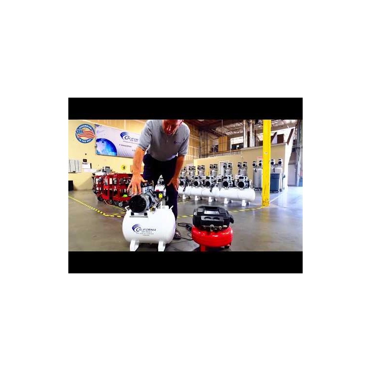 California Air Tools Ultra Quiet Air Compressor 10020CHAD with Automatic Drain Valve, 2HP, 10-Gallon - main pic