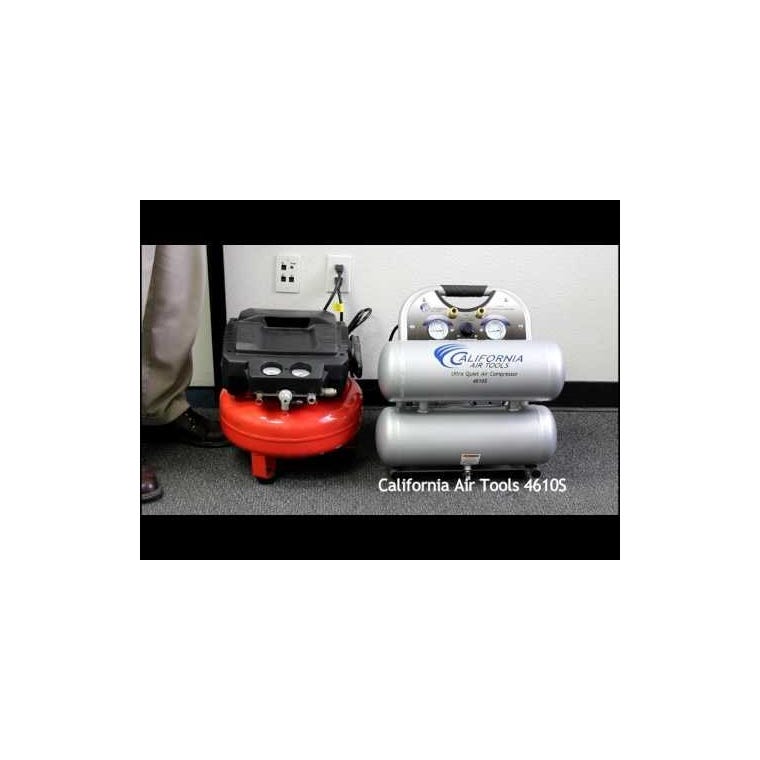 California Air Tools Ultra Quiet Air Compressor 4610S, 1HP, 4.6-Gallon Steel Tank - main pic