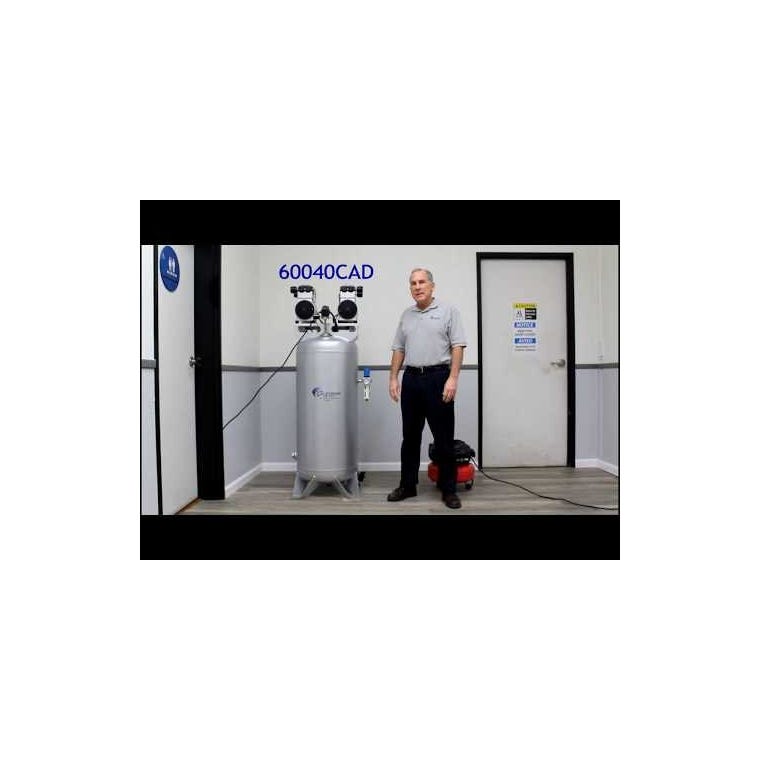 California Air Tools Ultra Quiet Air Compressor 60040CAD with Automatic Drain Valve, 4HP, 60-Gallon - main pic