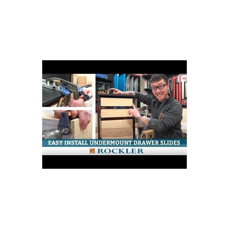 Rockler Centerline Lifetime Soft-Close Undermount Drawer Slides (Pairs) - main pic