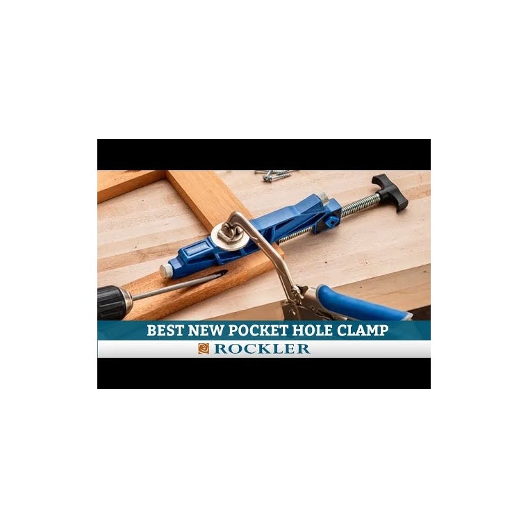 Rockler Quick-Release Pock-It Hole Clamp - main pic