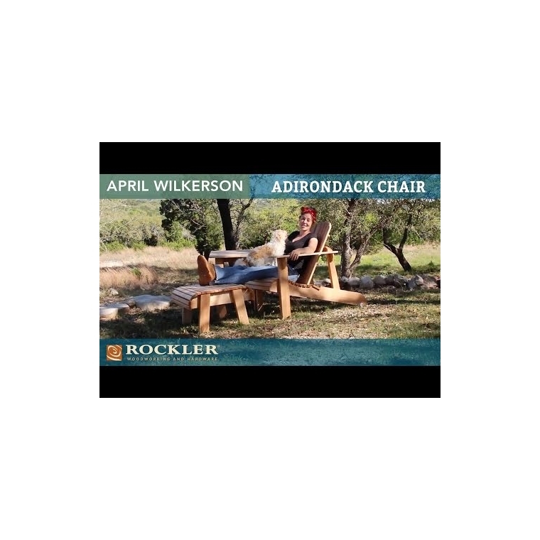 Rockler Classic Adirondack Chair Plan with Templates - main pic