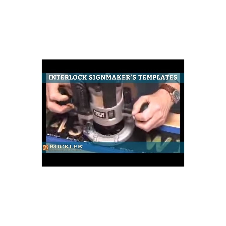 Rockler Interlock Signmaker's Template Kits, Comic Sans Font - main pic