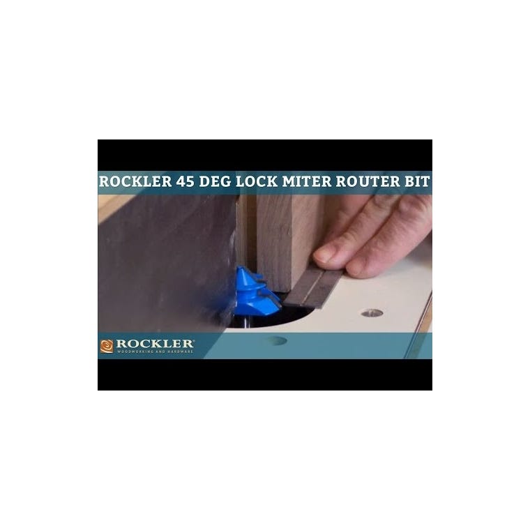 Rockler 45&deg; Lock Miter Router Bits - 1/2'' Shank - main pic