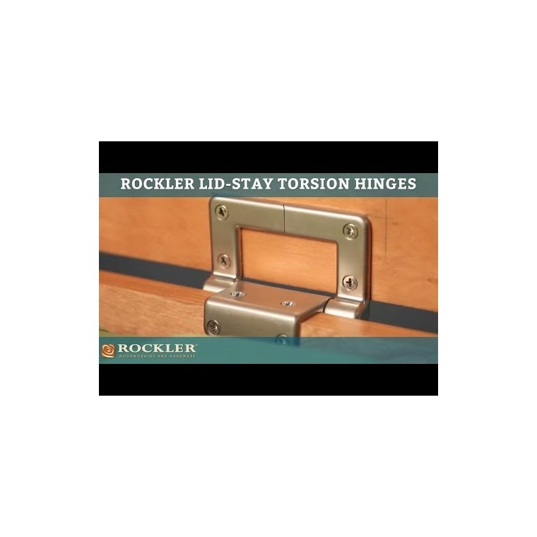 Lid-Stay Torsion Hinge Lid Support, Rustic Bronze - main pic