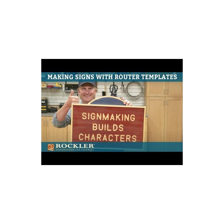 Rockler Interlock Signmaker's Template Kits, State Park Font - main pic