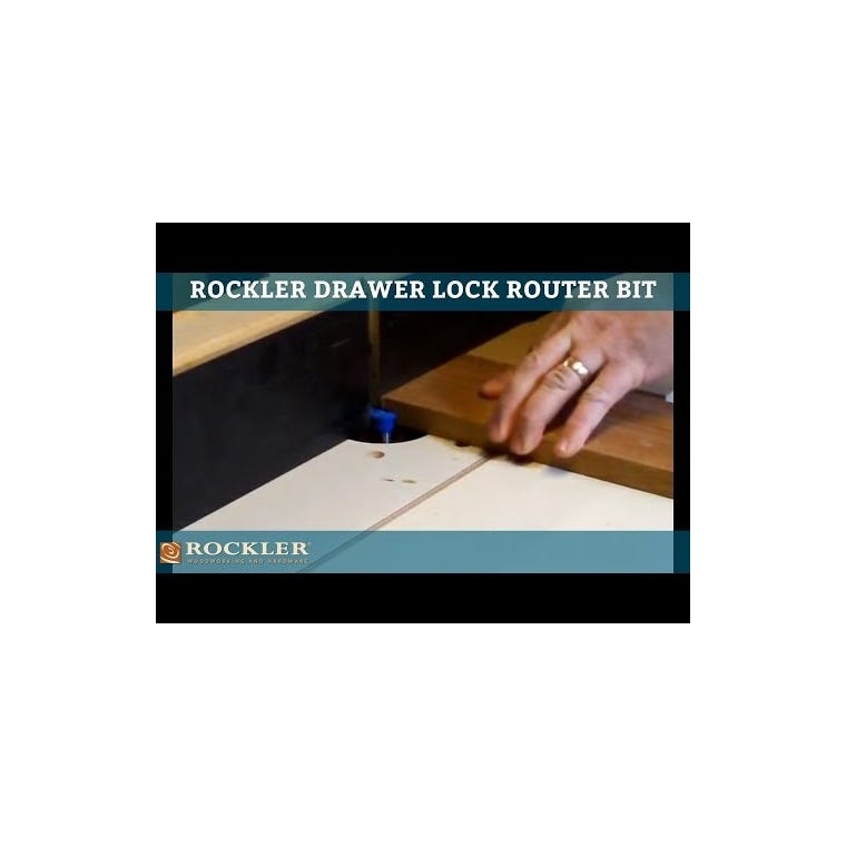Rockler Drawer Lock Router Bit - 1" Dia x 1/2" H x 1/2" Shank - main pic