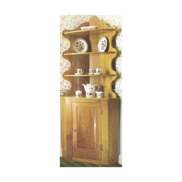 Early American Corner Cupboard Downloadable Plan - main pic