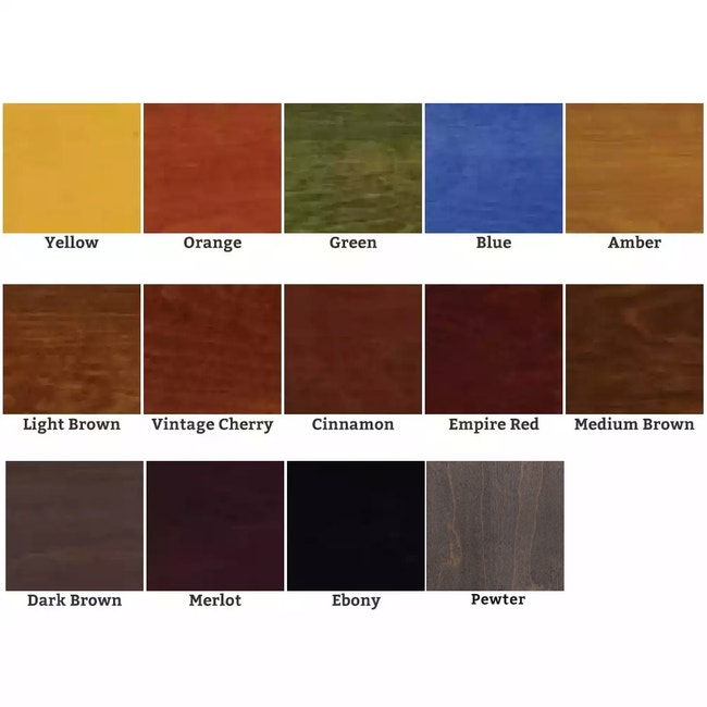 Water Based Wood Dye - Crafters Set of 6 Colours