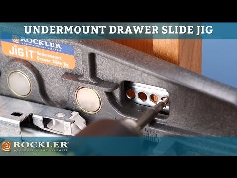 Rockler Undermount Drawer Slide Jig Rockler Woodworking and Hardware