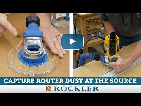 Dust Right Click Connect Router Dust Port and Plate Rockler