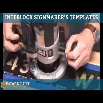 Interlock Signmaker's Templates, (Choose from Letters or Numbers