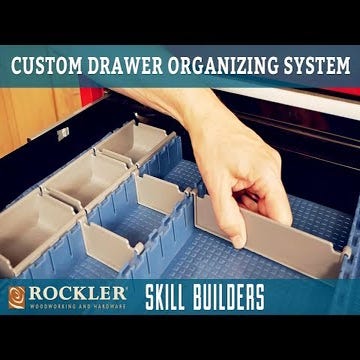Wall Brackets for Rockler Lock-Align Drawer Organizer System, 2-Pack