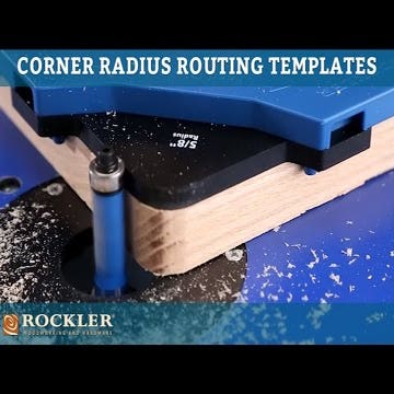 DUEBEL Corner Radius Routing Templates for Woodworking T15 T20 T25 T30  Corner Radius Jig R15 R20 R25 R30 Router Jigs and Templates Alu