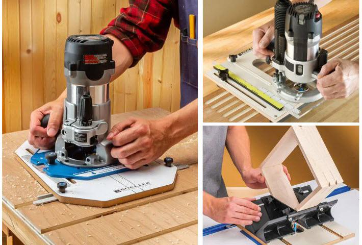 selection of different router jigs to improve your routing
