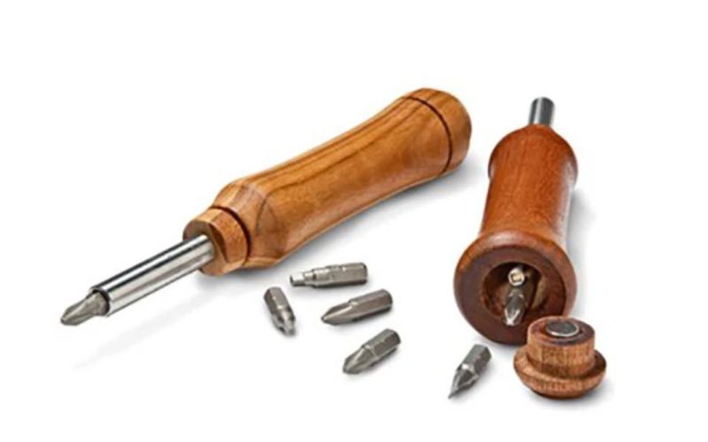 turned multi bit screwdriver