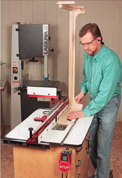 Routing cove profile in dresser base