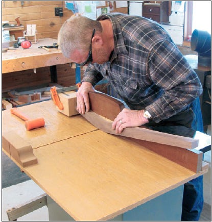 Cutting dado notches in back legs