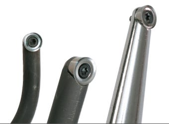 Three examples of carbide insert turning tools