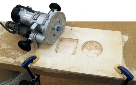 Routing drawer compartments through template