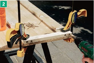 Clamping and securing crossbrace frames