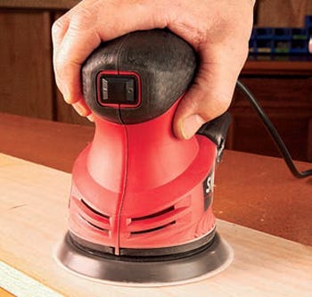 Comfort grip on a power sander