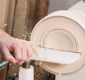 Establishing proportions of a bowl turning