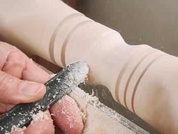 Cutting a cove with a spindle gouge