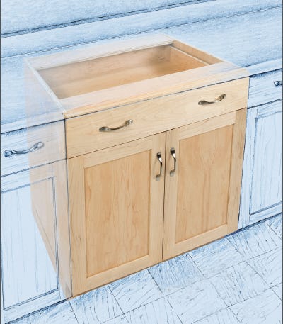 Building A Base Cabinet For The Kitchen, Kitchen Sink Base Cabinet Diy