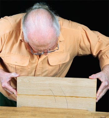 Removing the glued rub joint from the vise