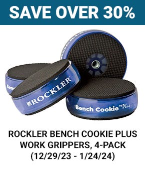 Rockler Bench Cookie Plus Work Grippers, 4-Pack