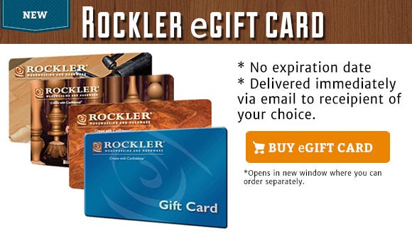 Please Note Rockler Gift Cards Are Redeemable In U S Or For Deliveries Only